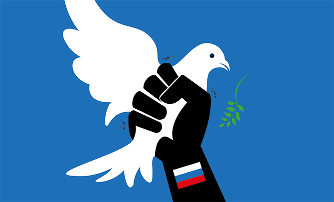 A good question: Can non-violence stand in the face of Putin?